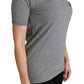 Chic Gray Amore Patch Crewneck Tee