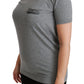 Chic Gray Amore Patch Crewneck Tee