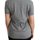 Chic Gray Amore Patch Crewneck Tee