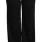 Elegant High Waist Flared Cashmere Pants