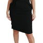 Elegant Knee-Length Sheath Dress in Black