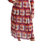 Elegant Bellezza Print Silk Maxi Dress