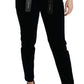 Chic Mid Waist Skinny Corduroy Jeans