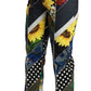 Elegant High Waist Multicolor Straight Pants