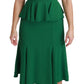 Enchanted Green Mermaid Midi Dress