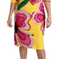 Sunshine Bloom Sheath Knee-Length Dress