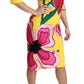 Sunshine Bloom Sheath Knee-Length Dress