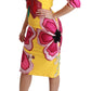 Sunshine Bloom Sheath Knee-Length Dress