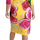 Sunshine Bloom Sheath Knee-Length Dress