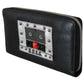 Elegant Black Leather Zip Continental Wallet