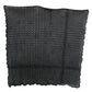 Elegant Black Striped Men's Viscose Scarf