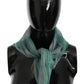 Elegant Silk Green Printed Scarf