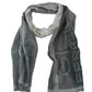 Elegant Blue Gray Patterned Scarf