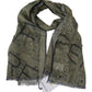 Elegant Patterned Wool-Blend Scarf