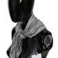 Elegant Gray Silk Scarf for Women