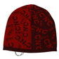 Chic Red Beanie Wool Blend