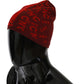 Chic Red Beanie Wool Blend