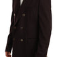 Elegant Bordeaux Taormina Cashmere Blazer