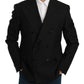 Elegant Black Slim Fit Formal Blazer