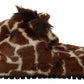 Elegant Giraffe Pattern Slides for Sophisticated Comfort