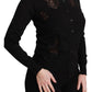 Elegant Cashmere Silk Blend Lace Cardigan