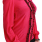 Silk Blend Lace Detail Blouse in Pink