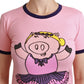 Pink Crewneck Year of the Pig T-Shirt