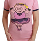 Pink Crewneck Year of the Pig T-Shirt