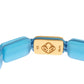 Elegant Blue Opal & Diamond-Studded Bracelet