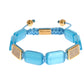 Elegant Blue Opal & Diamond-Studded Bracelet