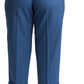 Elegant Pleated Wool Cuffed Trousers