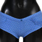 Chic Blue Dotted Designer Bikini Set