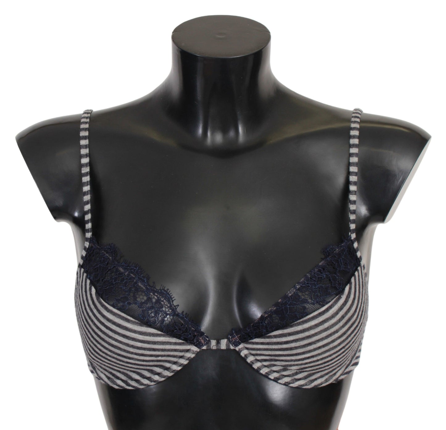 Blue Stripes Lace Reggiseno Bra