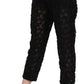 Elegant Straight Cropped Lace Trousers