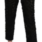 Elegant Straight Cropped Lace Trousers