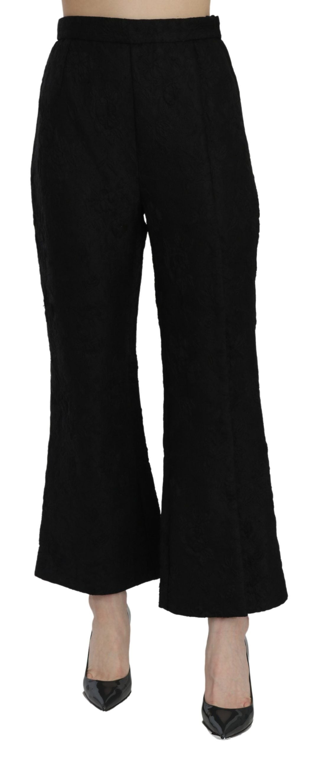 Chic High Waist Flared Cropped Pants