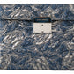 Elegant Blue Croc-Print Briefcase Clutch