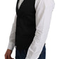 Elegant Silk Formal Gray Vest