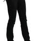 Chic Black Mid Waist Slim Fit Denim Jeans