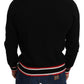 Elegant Black Cashmere Crew Neck Sweater