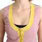 Chic Sleeveless Vest in Pink Hues