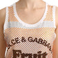 Crystal Embellished Sleeveless Cotton Top