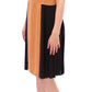 Silk Bronze & Black Sleeveless Sheath Dress