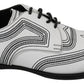 Elegant White Leather Derby Shoes