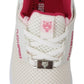 Chic White Becky Sneakers with Pink Accents