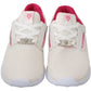 Chic White Becky Sneakers with Pink Accents