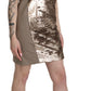 Glamorous V-Neck Sleeveless Sequin Mini Dress