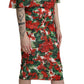 Enchanting Floral Midi Sheath Dress