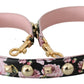 Elegant Floral Leather Shoulder Strap