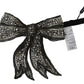 Elegant Silver Silk Bowtie